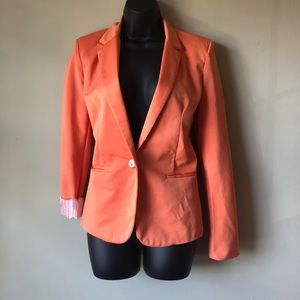 Orange Zara Blazer